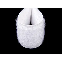 Suchý zip 50 mm bílý, smyčky