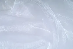 Organza bílá, středně tuhá, dekorační, látka, metráž šíře 150 cm