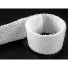 Suchý zip oboustranný, 20 mm , bílý, NYLON 