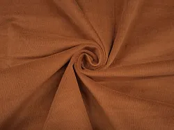 Manšestr, bavlněný útkový samet, pružný, hnědý, látka, metřáž