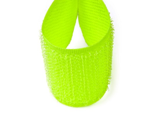 Suchý zip 30mm žlutá-neon, metráž, háčky