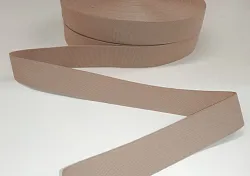 Lemovka rypsová, tmavě béžová 22mm, metráž