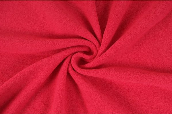 Fleece, micropolar světle červená, látky, metráž