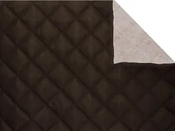 Podšívka polyesterová, prošívaná 5x5 tavené sváry, zateplená, hnědá, metráž