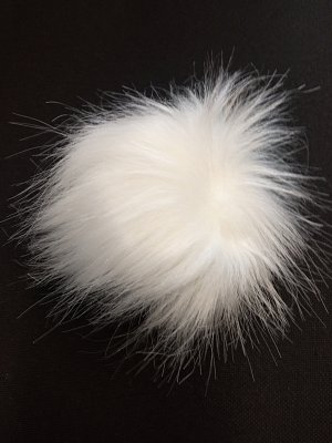 Bambuľka - biela - 8-10 cm